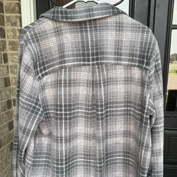 Women's XL Gray Simply Southern Flannel - Picture 3 of 5